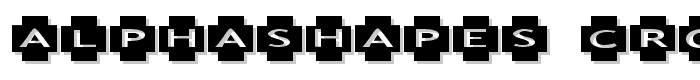 AlphaShapes crosses font